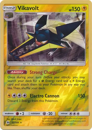 Vikavolt 52/149 (SM Base Set)  - Reverse Holofoil | Good Games Adelaide SA
