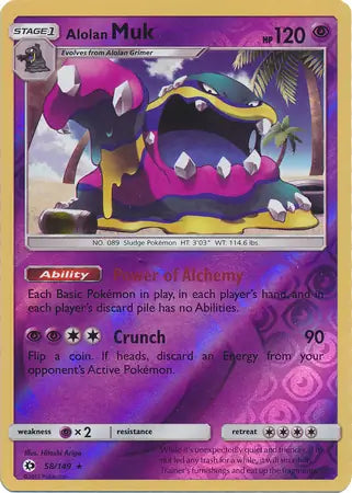 Alolan Muk 58/149 (SM Base Set)  - Reverse Holofoil | Good Games Adelaide SA