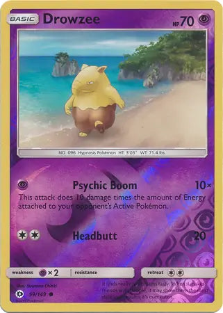 Drowzee 59/149 (SM Base Set)  - Reverse Holofoil | Good Games Adelaide SA