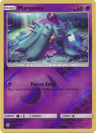 Mareanie 62/149 (SM Base Set)  - Reverse Holofoil | Good Games Adelaide SA