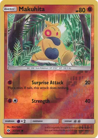 Makuhita 67/149 (SM Base Set)  - Reverse Holofoil | Good Games Adelaide SA