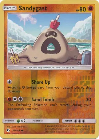 Sandygast 74/149 (SM Base Set)  - Reverse Holofoil | Good Games Adelaide SA