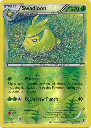 Swadloon 6/119 (XY - Phantom Forces)  - Reverse Holofoil | Good Games Adelaide SA