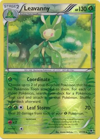 Leavanny 7/119 (XY - Phantom Forces)  - Reverse Holofoil | Good Games Adelaide SA