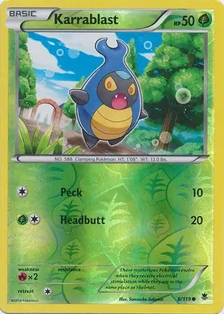 Karrablast 8/119 (XY - Phantom Forces)  - Reverse Holofoil | Good Games Adelaide SA