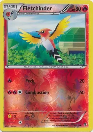 Fletchinder 9/119 (XY - Phantom Forces)  - Reverse Holofoil | Good Games Adelaide SA
