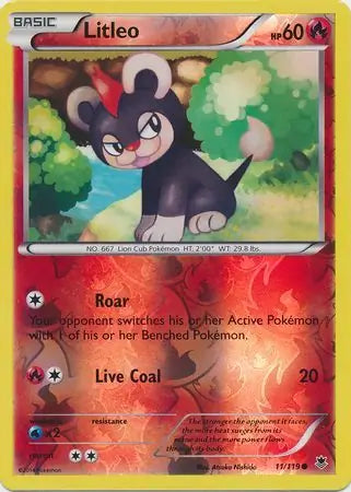 Litleo 11/119 (XY - Phantom Forces)  - Reverse Holofoil | Good Games Adelaide SA