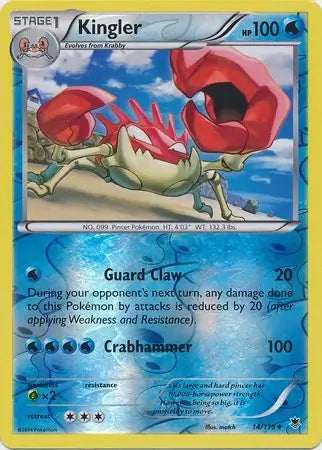 Kingler 14/119 (XY - Phantom Forces)  - Reverse Holofoil | Good Games Adelaide SA