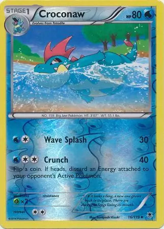 Croconaw 16/119 (XY - Phantom Forces)  - Reverse Holofoil | Good Games Adelaide SA