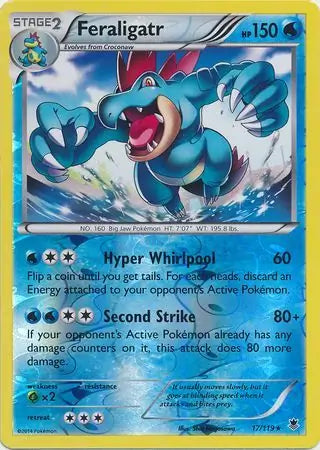 Feraligatr 17/119 (XY - Phantom Forces)  - Reverse Holofoil | Good Games Adelaide SA