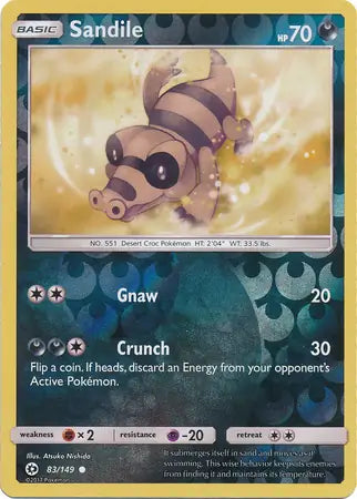 Sandile 83/149 (SM Base Set)  - Reverse Holofoil | Good Games Adelaide SA