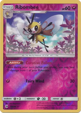 Ribombee 93/149 (SM Base Set)  - Reverse Holofoil | Good Games Adelaide SA