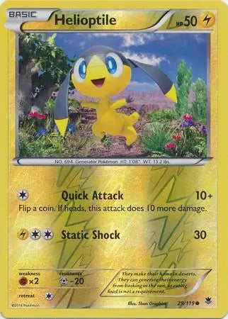 Helioptile 29 29/119 (XY - Phantom Forces)  - Reverse Holofoil | Good Games Adelaide SA