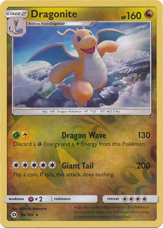 Dragonite 96/149 (SM Base Set)  - Reverse Holofoil | Good Games Adelaide SA