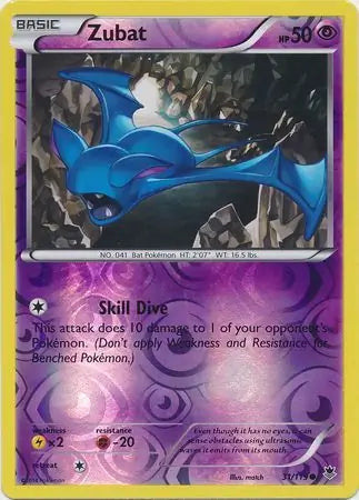 Zubat 31/119 (XY - Phantom Forces)  - Reverse Holofoil | Good Games Adelaide SA