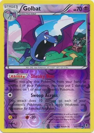 Golbat 32/119 (XY - Phantom Forces)  - Reverse Holofoil | Good Games Adelaide SA