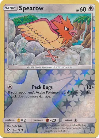 Spearow 97/149 (SM Base Set)  - Reverse Holofoil | Good Games Adelaide SA