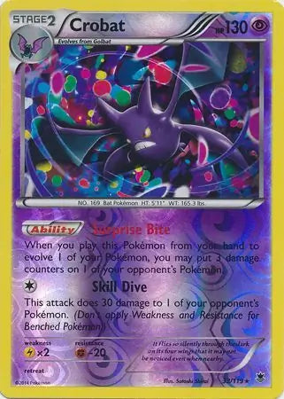 Crobat 33/119 (XY - Phantom Forces)  - Reverse Holofoil | Good Games Adelaide SA