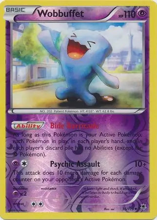 Wobbuffet 36/119 (XY - Phantom Forces)  - Reverse Holofoil | Good Games Adelaide SA