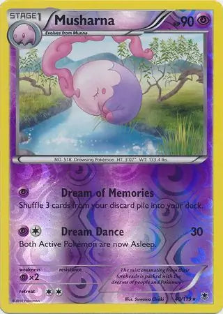 Musharna 40/119 (XY - Phantom Forces)  - Reverse Holofoil | Good Games Adelaide SA