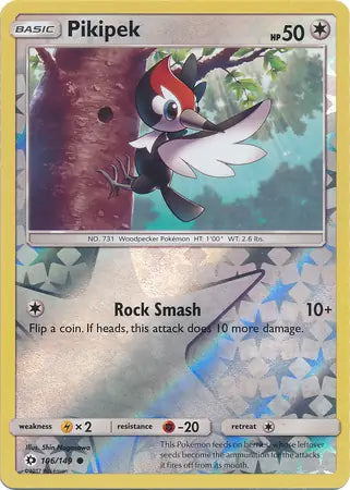 Pikipek 106/149 (SM Base Set)  - Reverse Holofoil | Good Games Adelaide SA