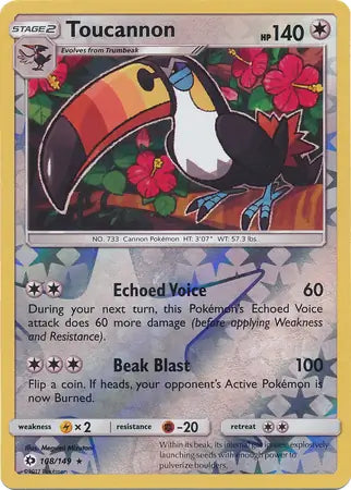 Toucannon 108/149 (SM Base Set)  - Reverse Holofoil | Good Games Adelaide SA