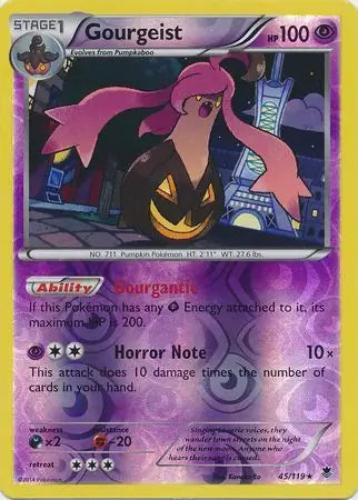 Gourgeist 45/119 (XY - Phantom Forces)  - Reverse Holofoil | Good Games Adelaide SA