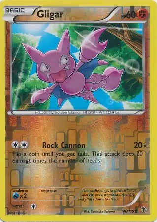 Gligar 46/119 (XY - Phantom Forces)  - Reverse Holofoil | Good Games Adelaide SA