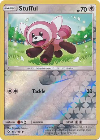 Stufful 111/149 (SM Base Set)  - Reverse Holofoil | Good Games Adelaide SA