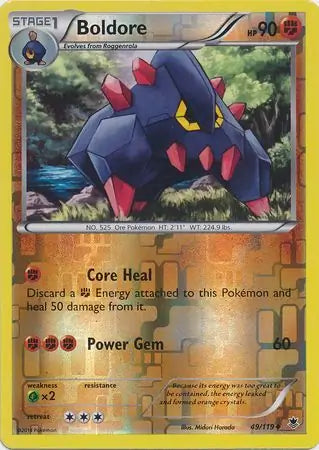 Boldore 49/119 (XY - Phantom Forces)  - Reverse Holofoil | Good Games Adelaide SA
