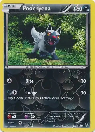 Poochyena 53/119 (XY - Phantom Forces)  - Reverse Holofoil | Good Games Adelaide SA