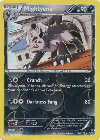 Mightyena 54/119 (XY - Phantom Forces)  - Reverse Holofoil | Good Games Adelaide SA