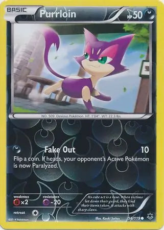 Purrloin 56/119 (XY - Phantom Forces)  - Reverse Holofoil | Good Games Adelaide SA