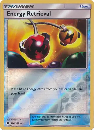 Energy Retrieval 116/149 (SM Base Set)  - Reverse Holofoil | Good Games Adelaide SA