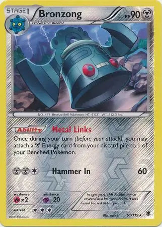 Bronzong 61/119 (XY - Phantom Forces)  - Reverse Holofoil | Good Games Adelaide SA