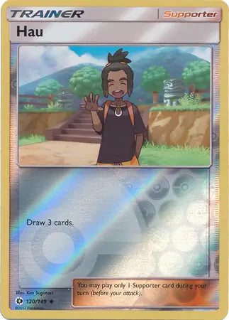Hau 120/149 (SM Base Set)  - Reverse Holofoil | Good Games Adelaide SA