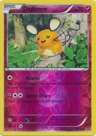 Dedenne 70/119 (XY - Phantom Forces)  - Reverse Holofoil | Good Games Adelaide SA