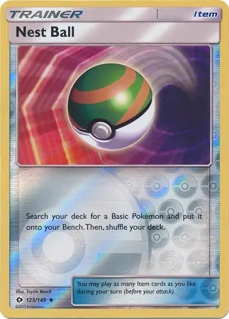 Nest Ball 123/149 (SM Base Set)  - Reverse Holofoil | Good Games Adelaide SA