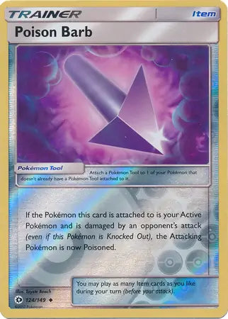 Poison Barb 124/149 (SM Base Set)  - Reverse Holofoil | Good Games Adelaide SA
