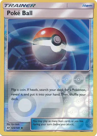 Poke Ball 125/149 (SM Base Set)  - Reverse Holofoil | Good Games Adelaide SA