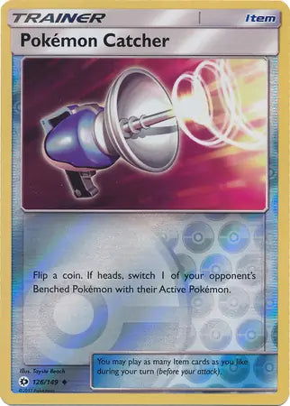 Pokemon Catcher 126/149 (SM Base Set)  - Reverse Holofoil | Good Games Adelaide SA