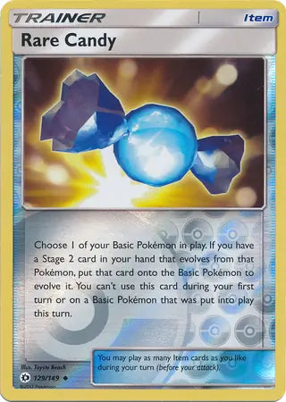 Rare Candy 129/149 (SM Base Set)  - Reverse Holofoil | Good Games Adelaide SA