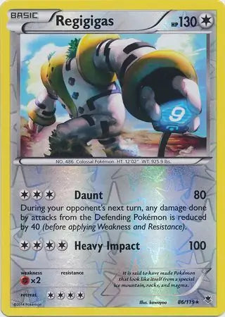 Regigigas 86/119 (XY - Phantom Forces)  - Reverse Holofoil | Good Games Adelaide SA