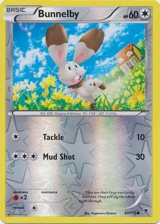 Bunnelby 87/119 (XY - Phantom Forces)  - Reverse Holofoil | Good Games Adelaide SA