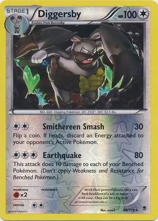Diggersby 88/119 (XY - Phantom Forces)  - Reverse Holofoil | Good Games Adelaide SA