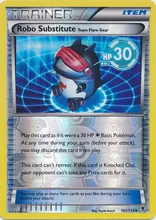 Robo Substitute 102/119 (XY - Phantom Forces)  - Reverse Holofoil | Good Games Adelaide SA