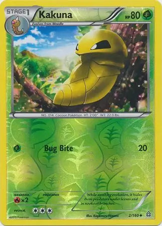 Kakuna 2/160 (XY - Primal Clash)  - Reverse Holofoil | Good Games Adelaide SA