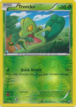 Treecko 6/160 (XY - Primal Clash)  - Reverse Holofoil | Good Games Adelaide SA
