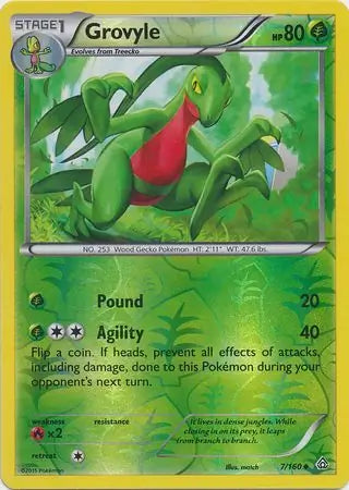 Grovyle 7/160 (XY - Primal Clash)  - Reverse Holofoil | Good Games Adelaide SA