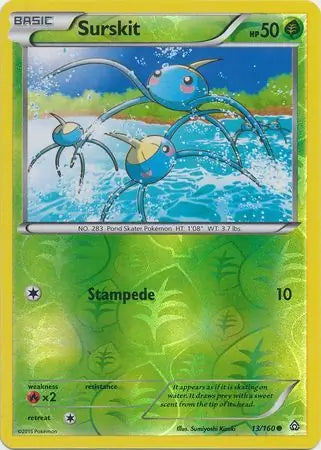 Surskit 13/160 (XY - Primal Clash)  - Reverse Holofoil | Good Games Adelaide SA